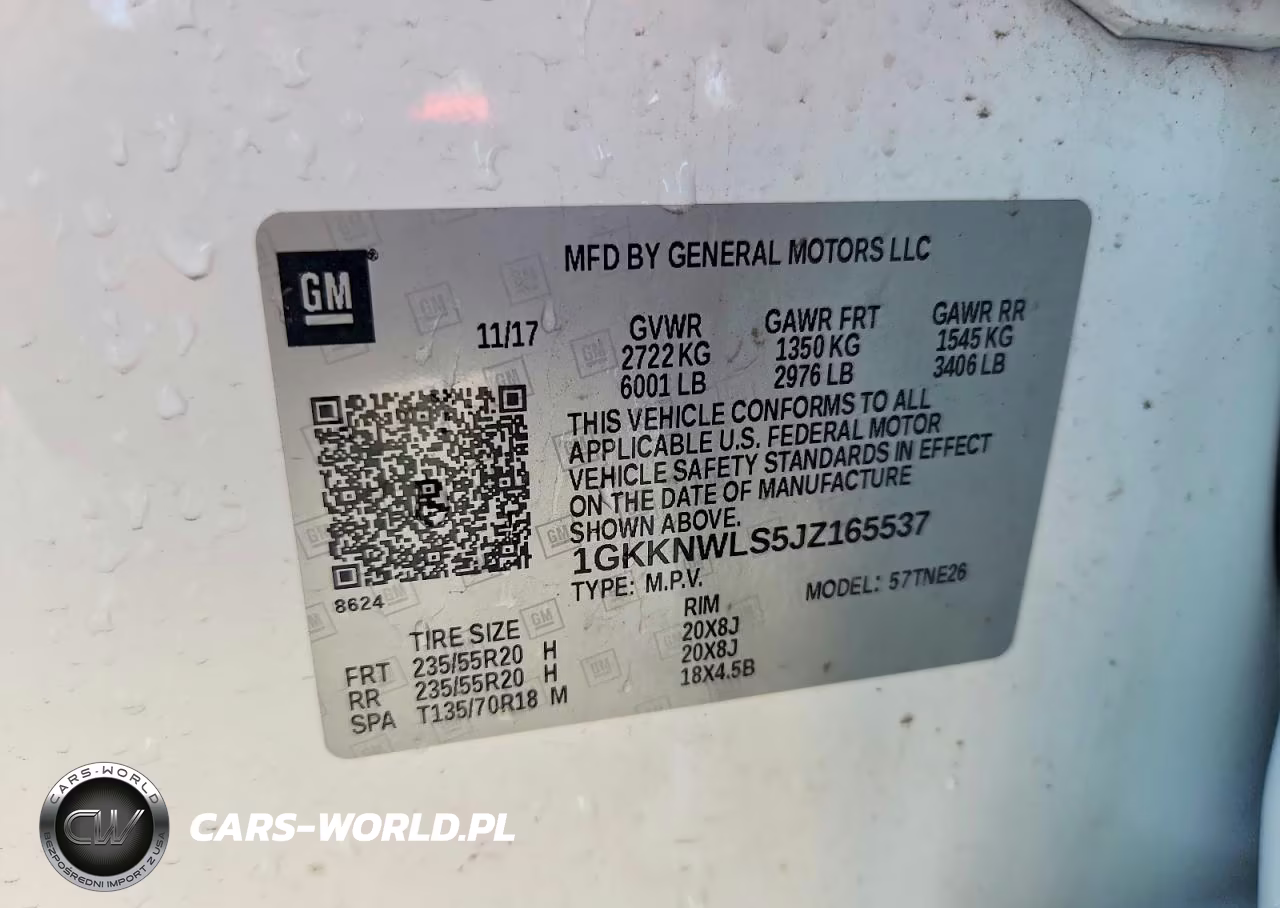 2018 GMC Acadia Slt-2 VIN:1GKKNWLS5JZ165537 - 13