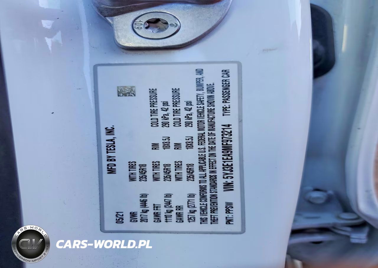 2021 Tesla Model 3 VIN:5YJ3E1EA9MF973214 - 12