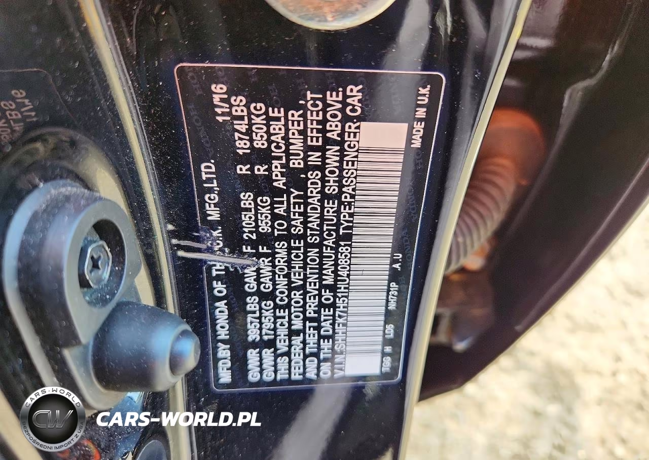 2017 Honda Civic Ex VIN:SHHFK7H51HU408581 - 12