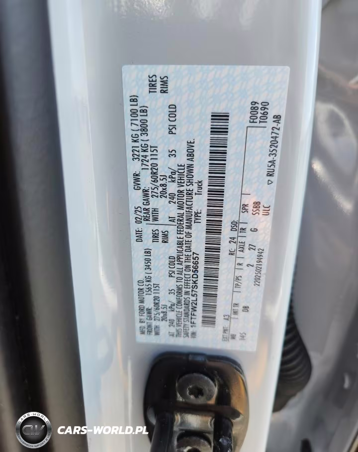 2025 Ford F150 Stx VIN:1FTFW2L57SKD56657 - 12