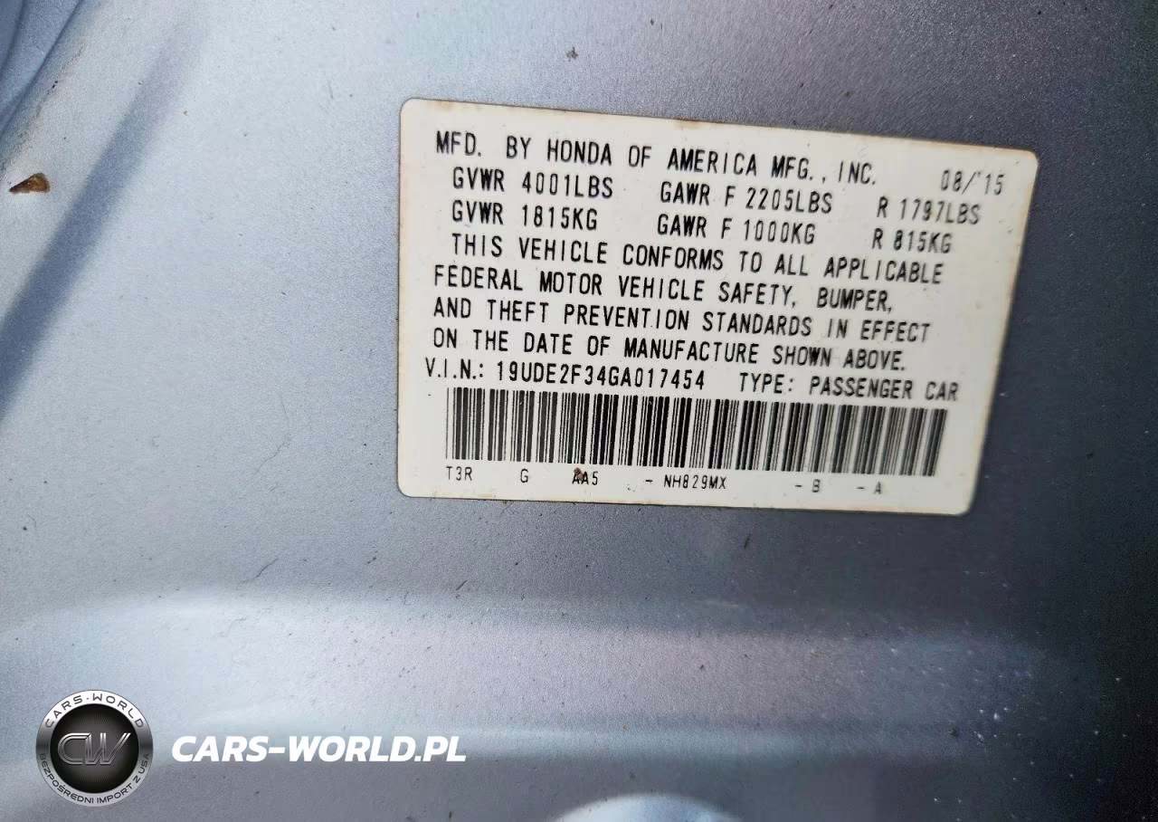 2016 Acura Ilx Base Watch Plus VIN:19UDE2F34GA017454 - 12