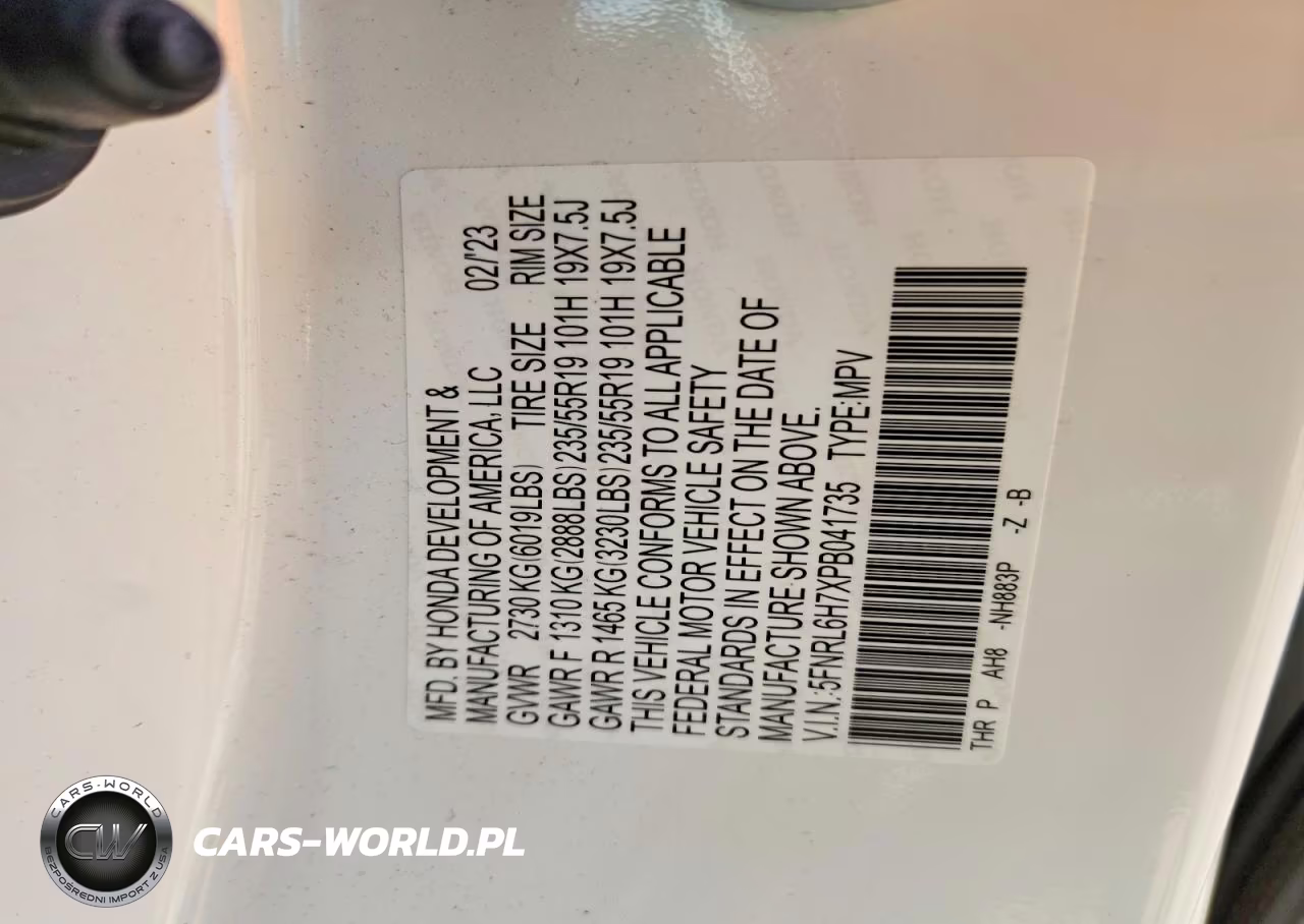 2023 Honda Odyssey Sport-L VIN:5FNRL6H7XPB041735 - 12