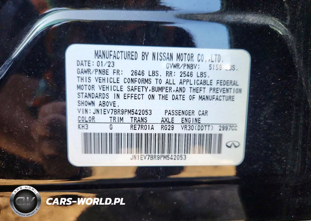 2023 Infiniti Q50 Luxe VIN:JN1EV7BR9PM542053 - 13