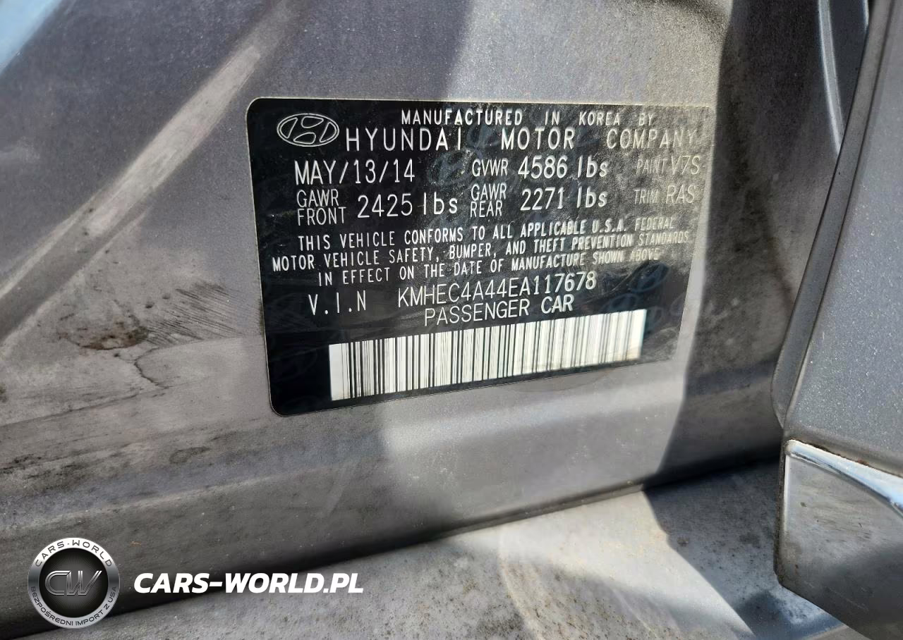 2014 Hyundai Sonata Hybrid VIN:KMHEC4A44EA117678 - 12