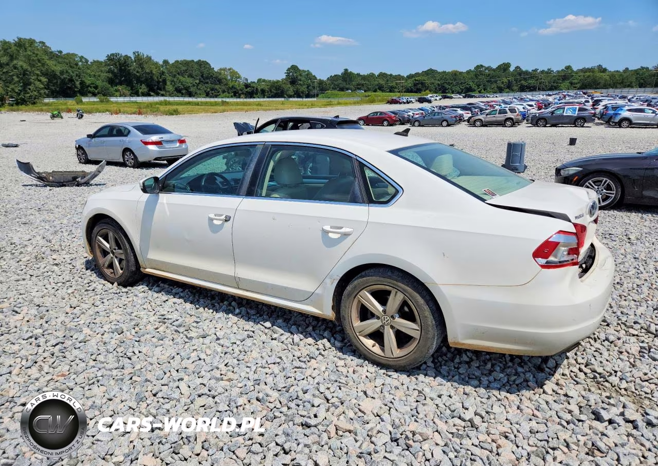 2013 Volkswagen Passat Se VIN:1VWBP7A34DC082287 - 2