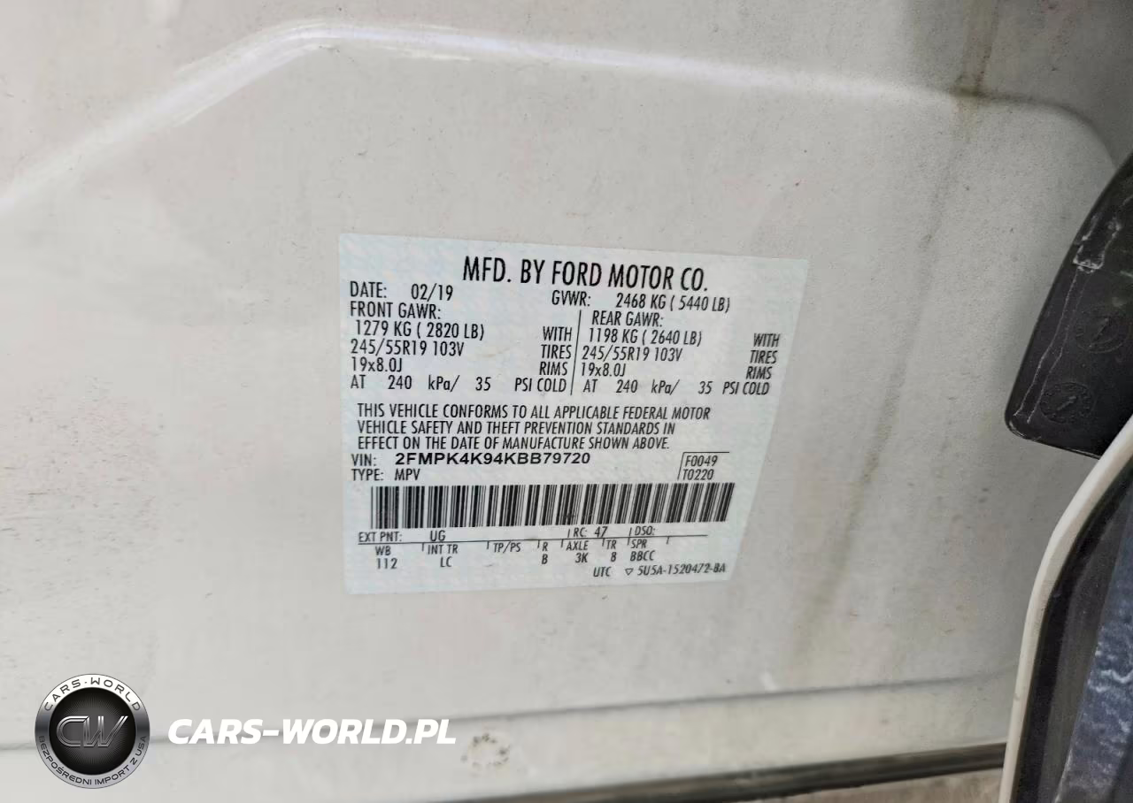 2019 Ford Edge Titanium VIN:2FMPK4K94KBB79720 - 12