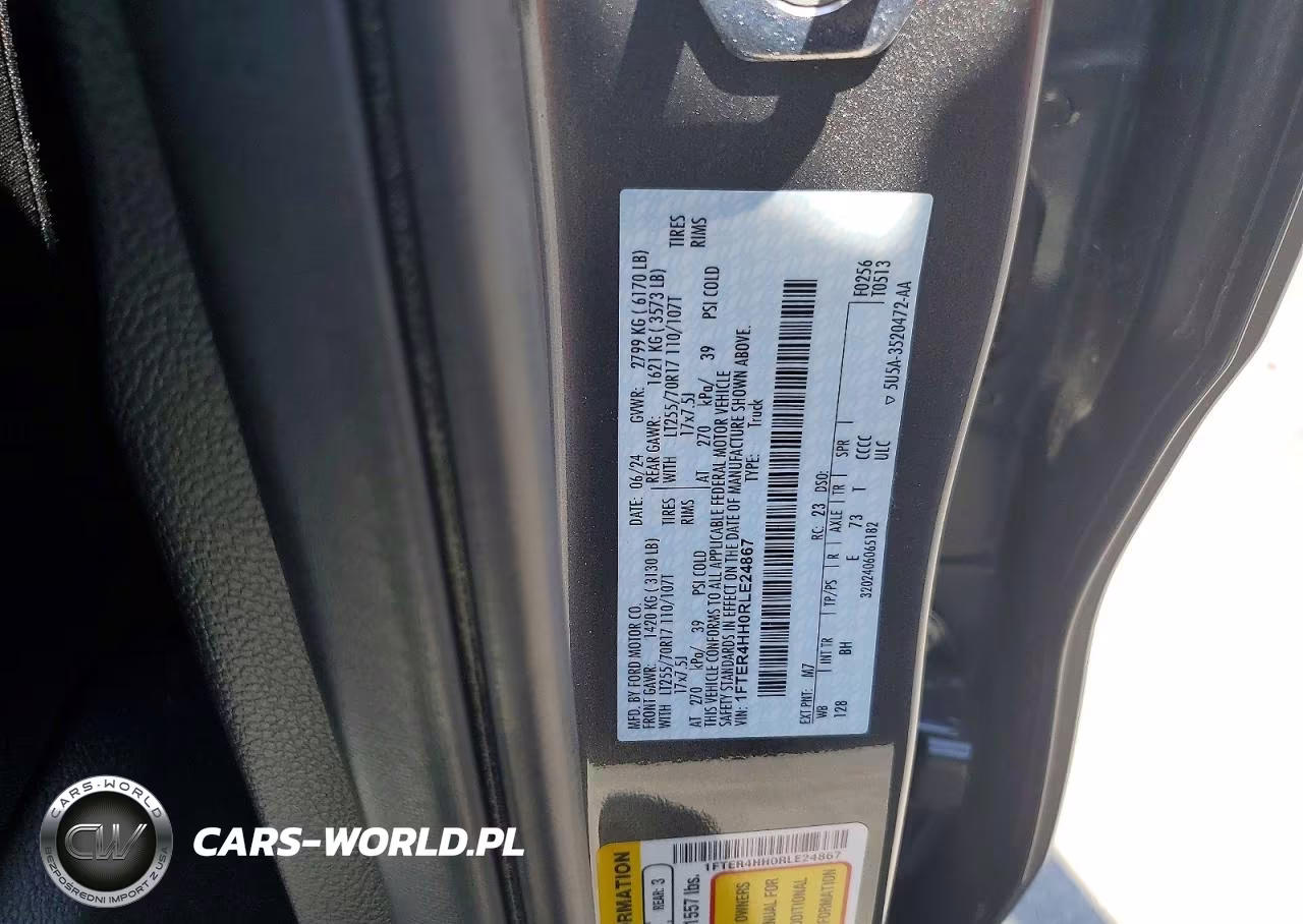 2024 Ford Ranger Xlt VIN:1FTER4HH0RLE24867 - 12