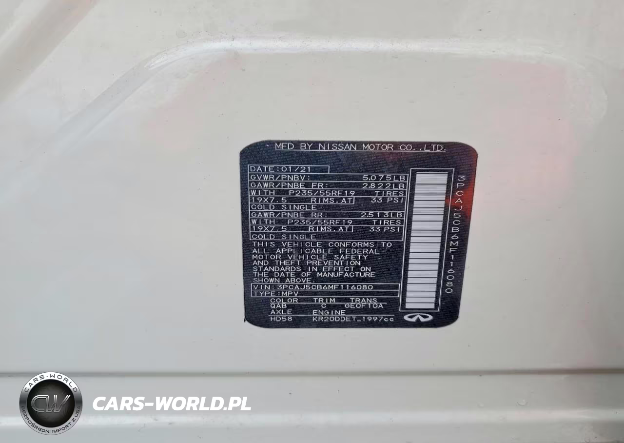 2021 Infiniti Qx50 Essential VIN:3PCAJ5CB6MF116080 - 13