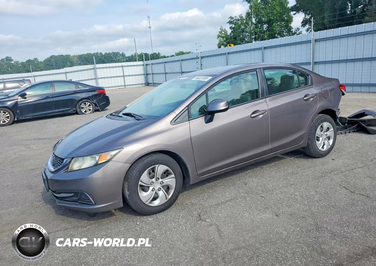 2013 Honda Civic Lx VIN:19XFB2F50DE295603 - 1