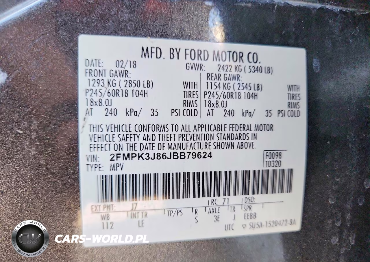 2018 Ford Edge Sel VIN:2FMPK3J86JBB79624 - 13