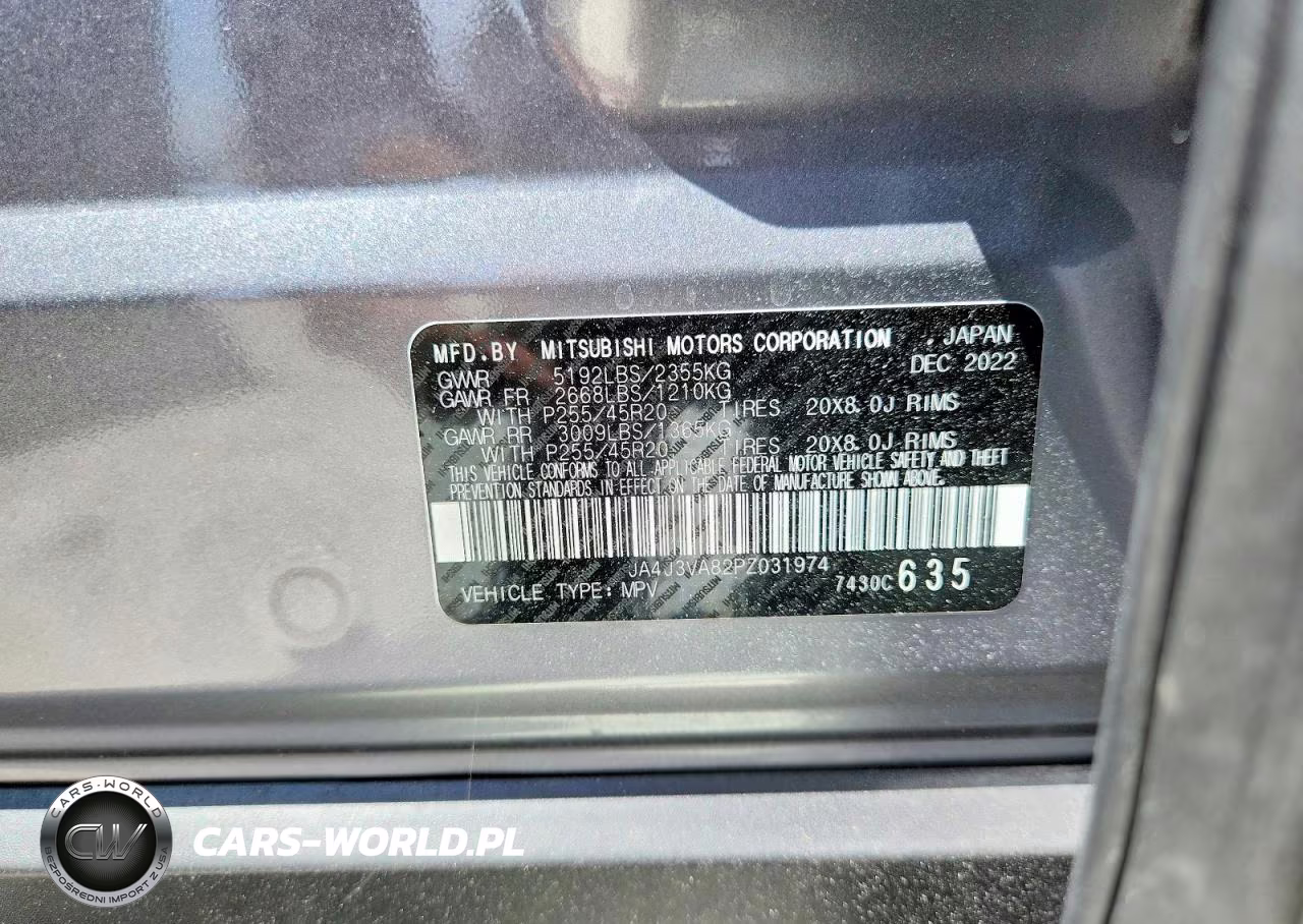 2023 Mitsubishi Outlander Sel VIN:JA4J3VA82PZ031974 - 14