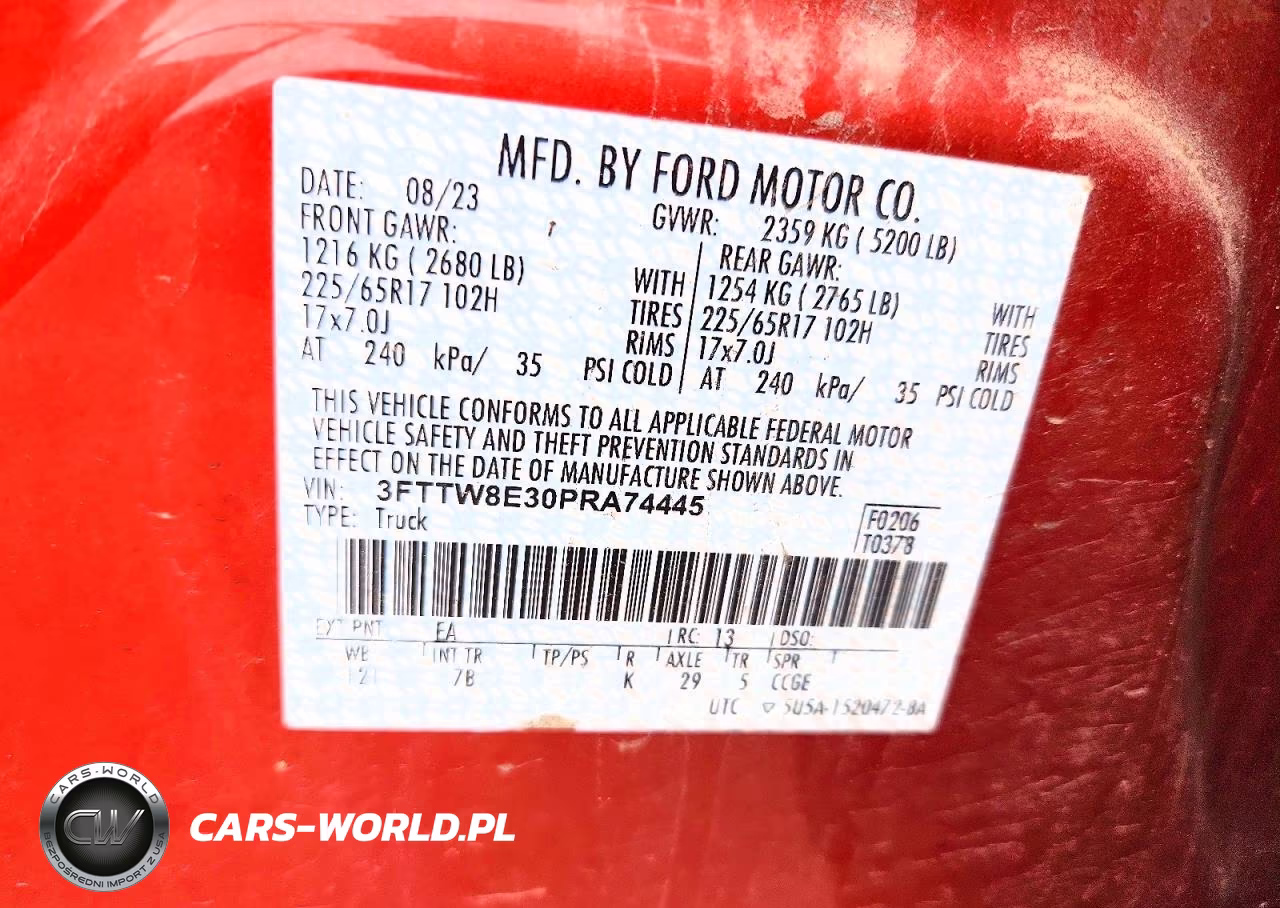 2023 Ford Maverick Xl VIN:3FTTW8E30PRA74445 - 13