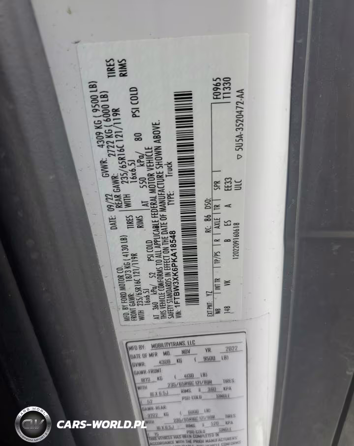2023 Ford Transit T-350 VIN:1FTBW3XK6PKA18548 - 13