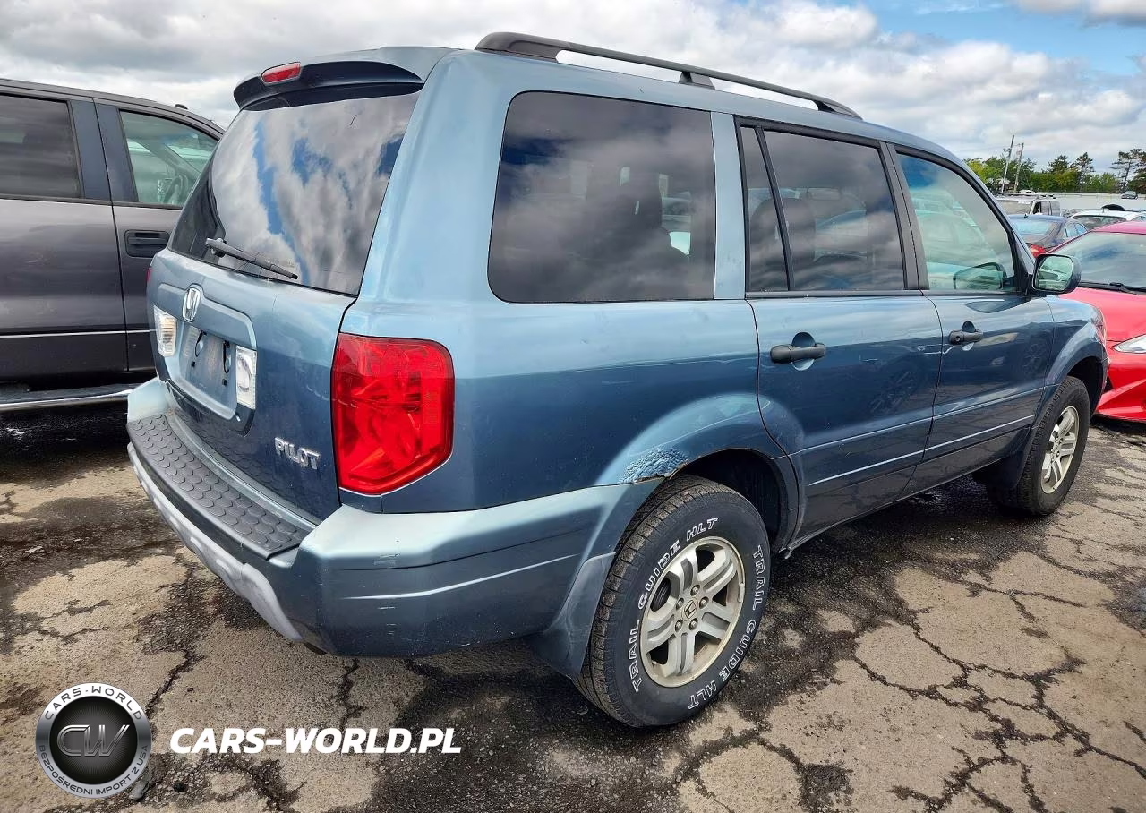2005 Honda Pilot Exl VIN:2HKYF18655H545010 - 3