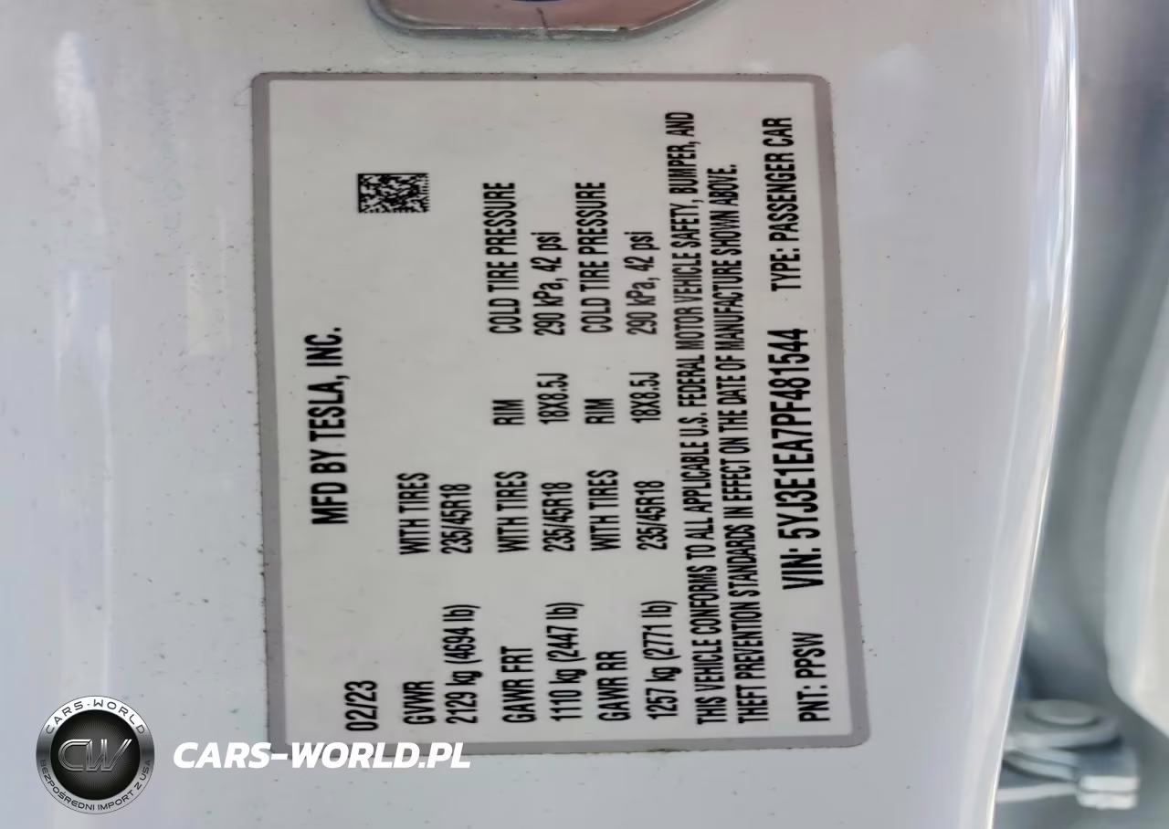 2023 Tesla Model 3 VIN:5YJ3E1EA7PF481544 - 13