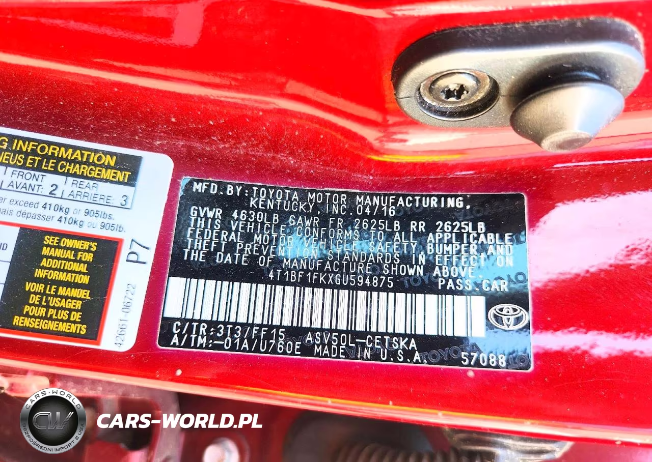 2016 Toyota Camry Se VIN:4T1BF1FKXGU594875 - 12