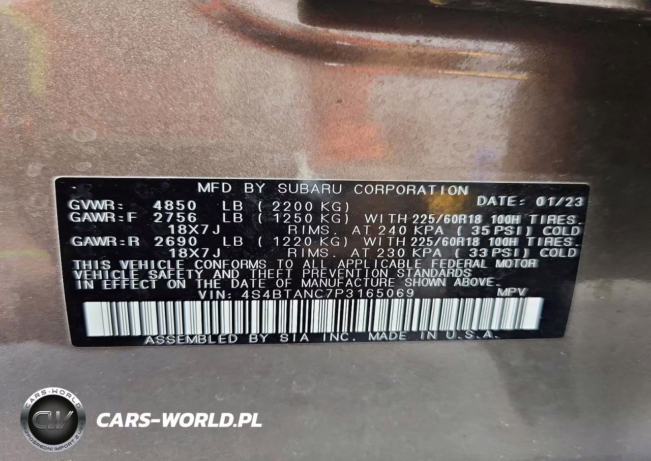 2023 Subaru Outback Limited VIN:4S4BTANC7P3165069 - 13