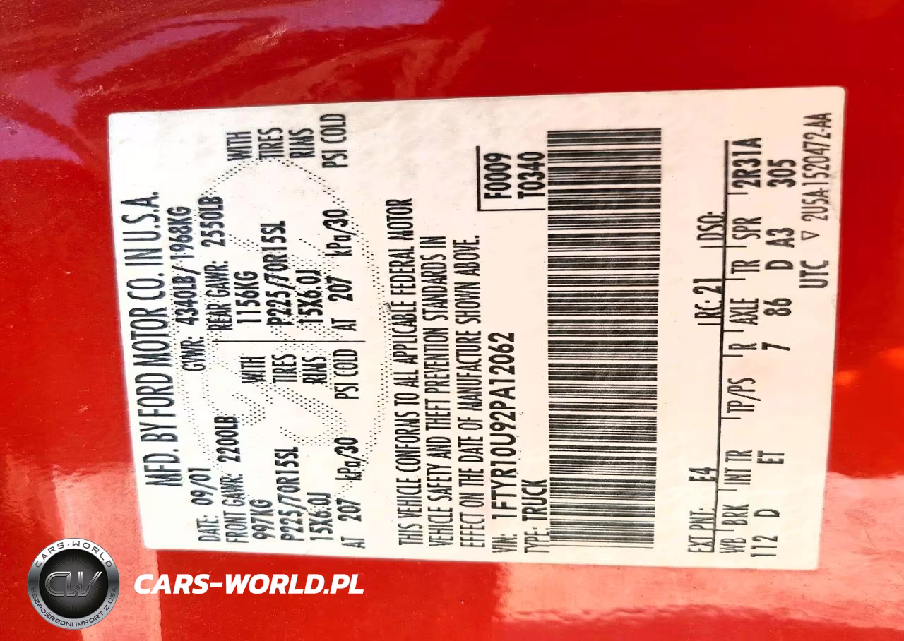 2002 Ford Ranger VIN:1FTYR10U92PA12062 - 12