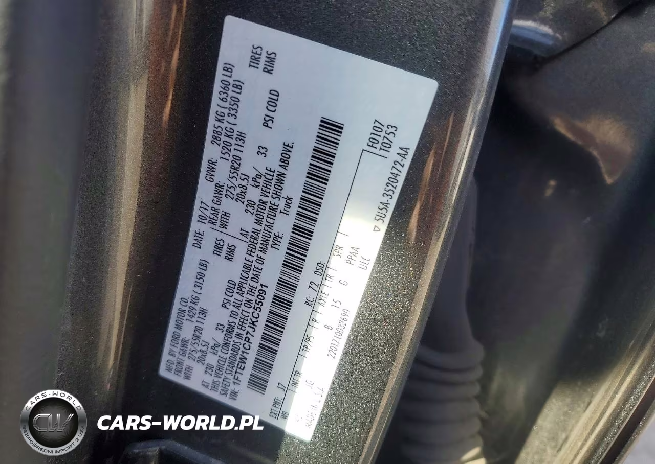 2018 Ford F150 Supercrew VIN:1FTEW1CP7JKC55091 - 12