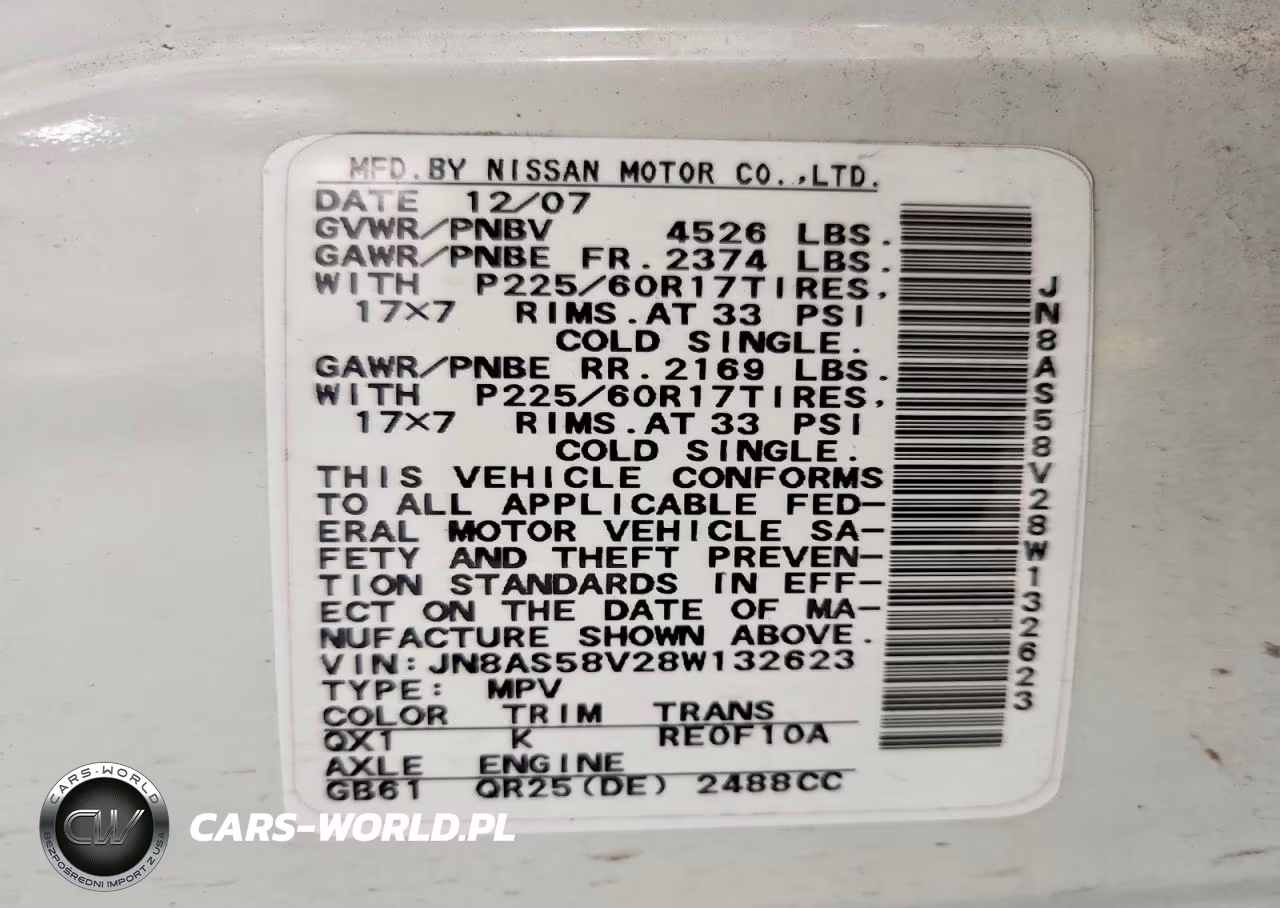 2008 Nissan Rogue Sl VIN:JN8AS58V28W132623 - 13