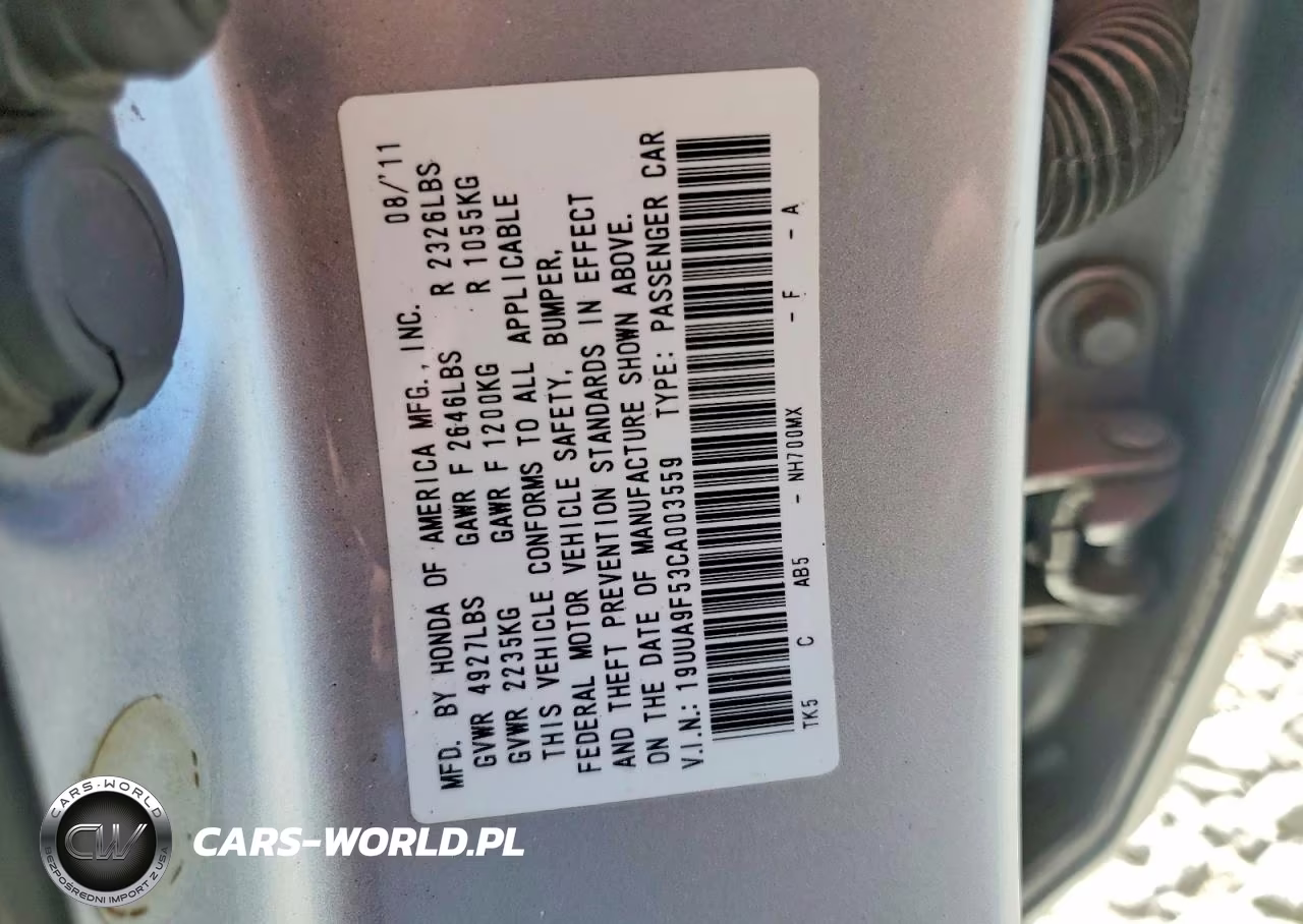 2012 Acura Tl VIN:19UUA9F53CA003559 - 12