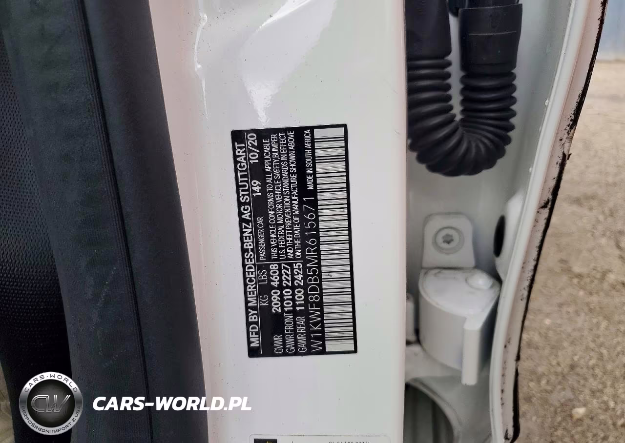 2021 Mercedes-Benz C 300 VIN:W1KWF8DB5MR615671 - 12