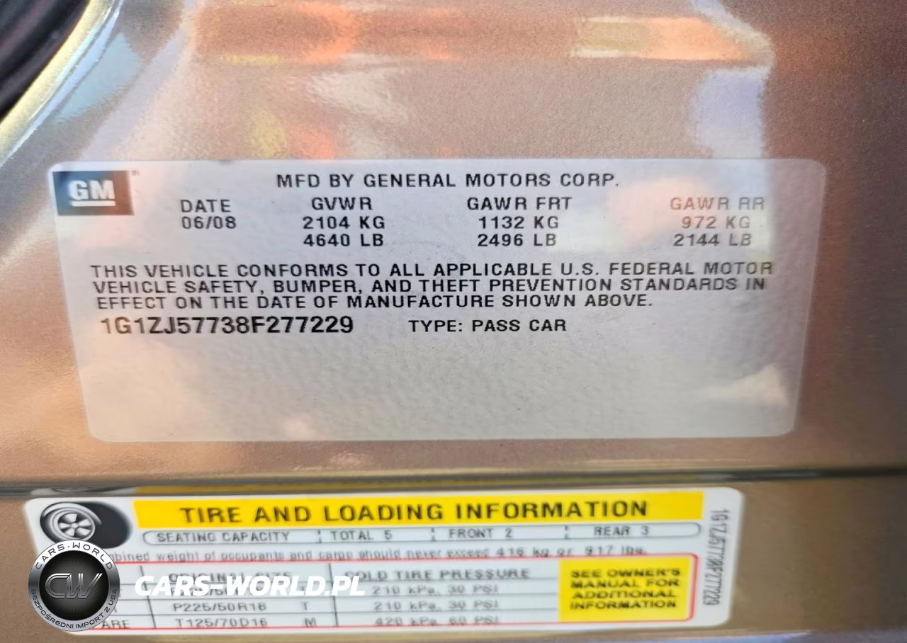 2008 Chevrolet Malibu 2Lt VIN:1G1ZJ57738F277229 - 12