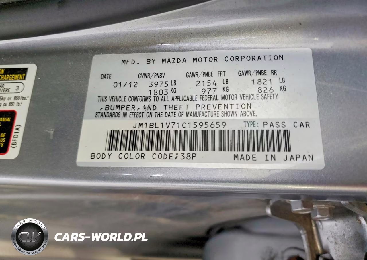 2012 Mazda 3 I VIN:JM1BL1V71C1595659 - 12