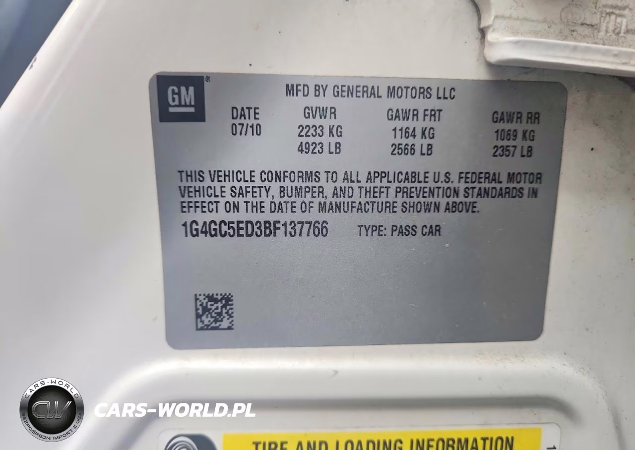 2011 Buick Lacrosse Cxl VIN:1G4GC5ED3BF137766 - 12