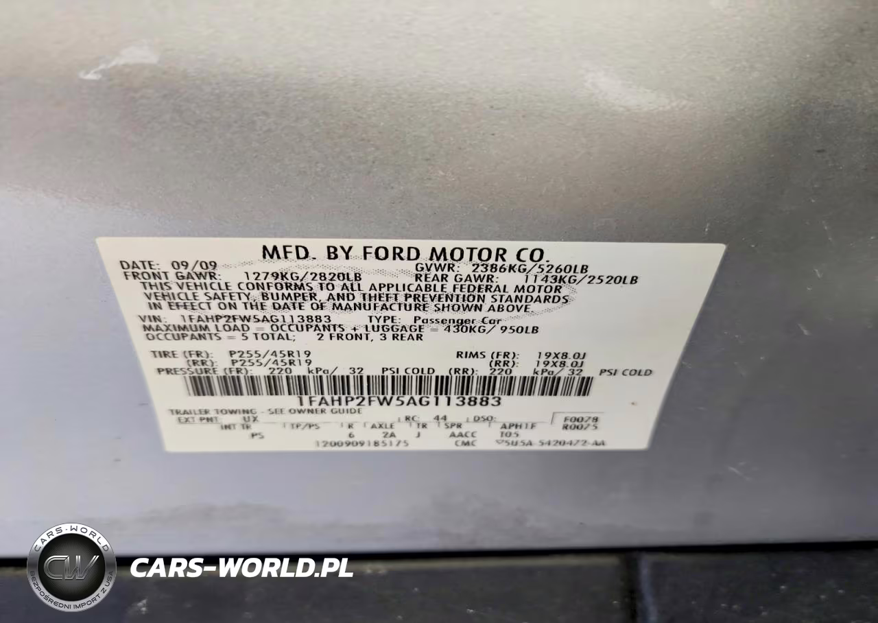 2010 Ford Taurus Limited VIN:1FAHP2FW5AG113883 - 12
