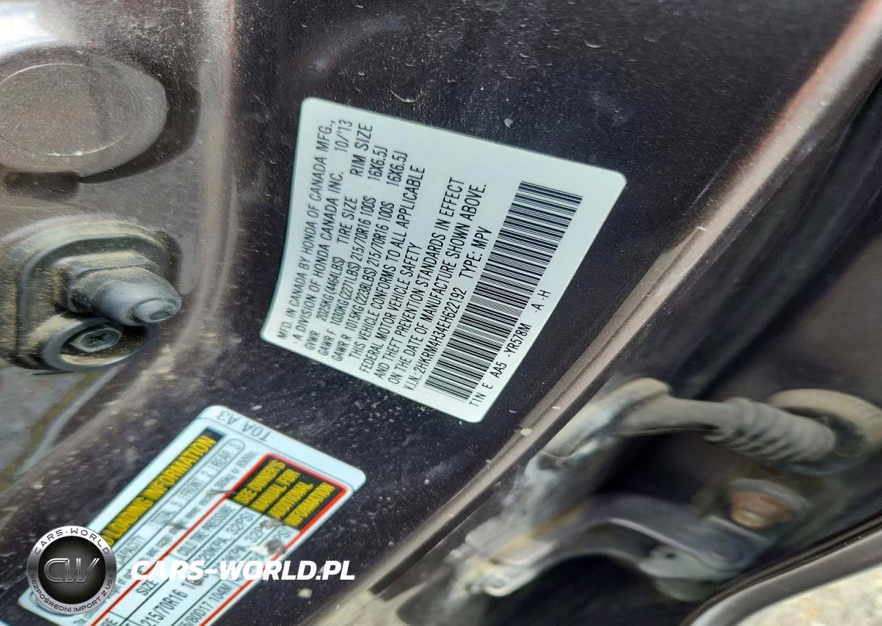 2014 Honda Cr-V Lx VIN:2HKRM4H34EH622192 - 13