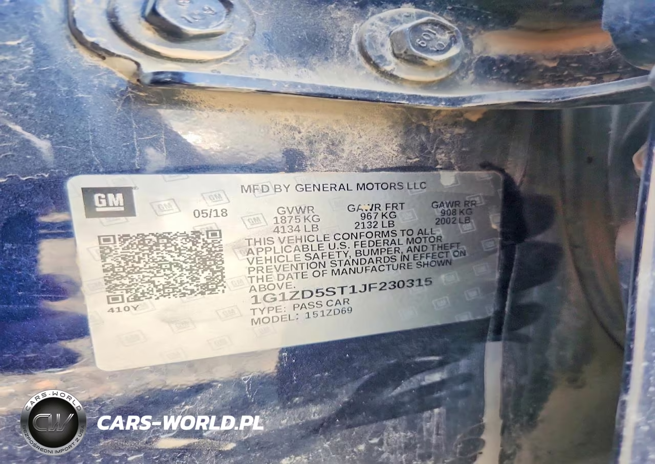 2018 Chevrolet Malibu Lt VIN:1G1ZD5ST1JF230315 - 12