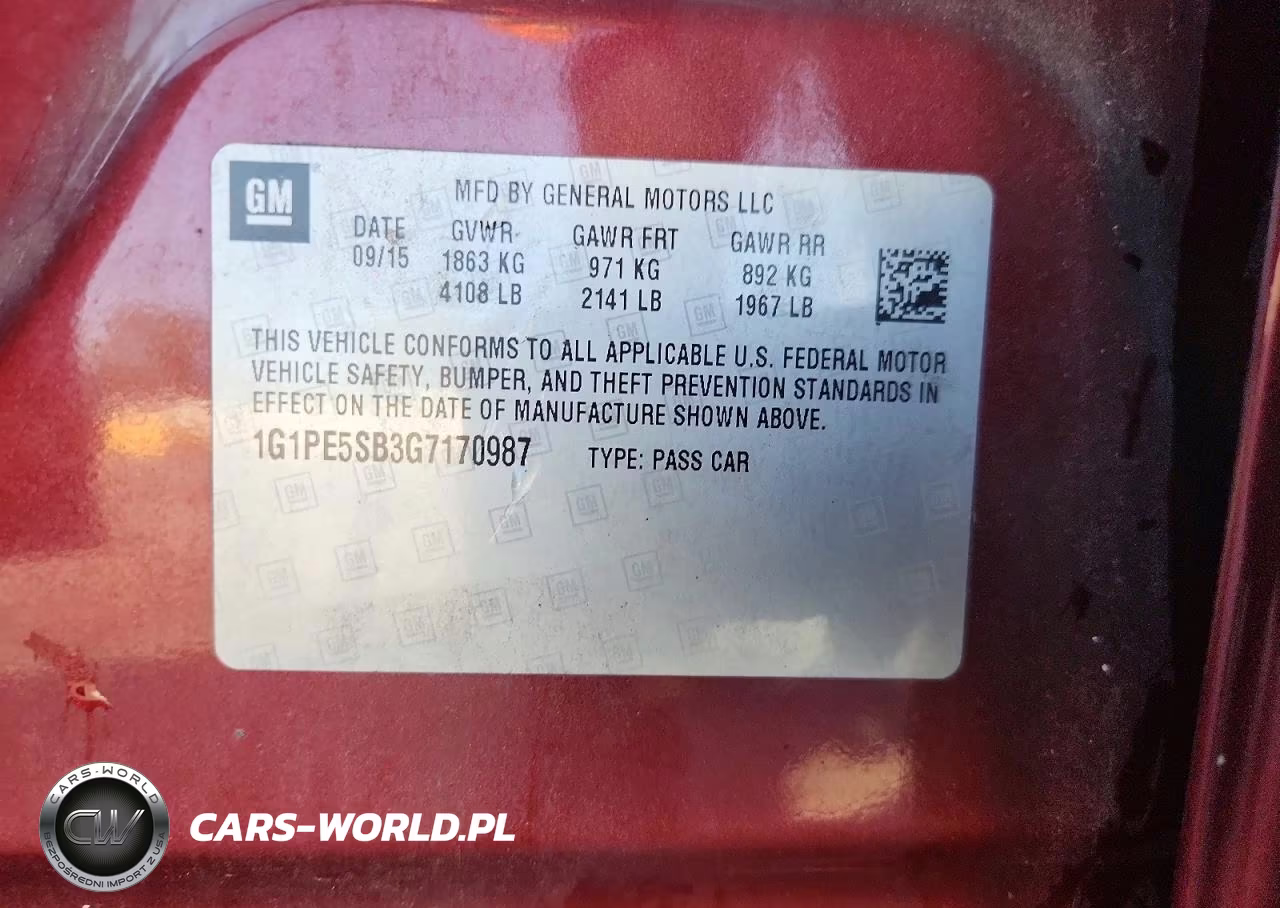 2016 Chevrolet Cruze Limited Lt VIN:1G1PE5SB3G7170987 - 13