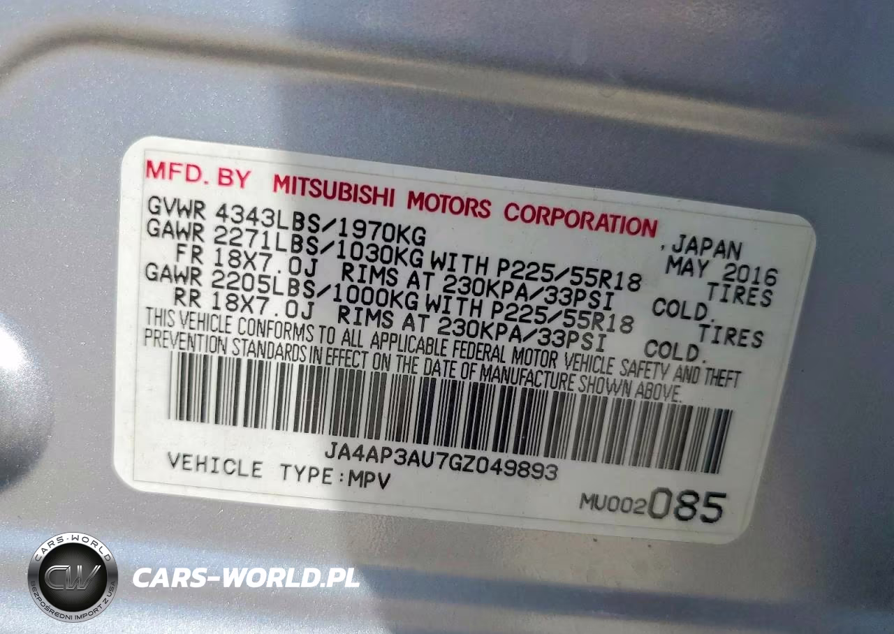 2016 Mitsubishi Outlander Sport Es VIN:JA4AP3AU7GZ049893 - 13