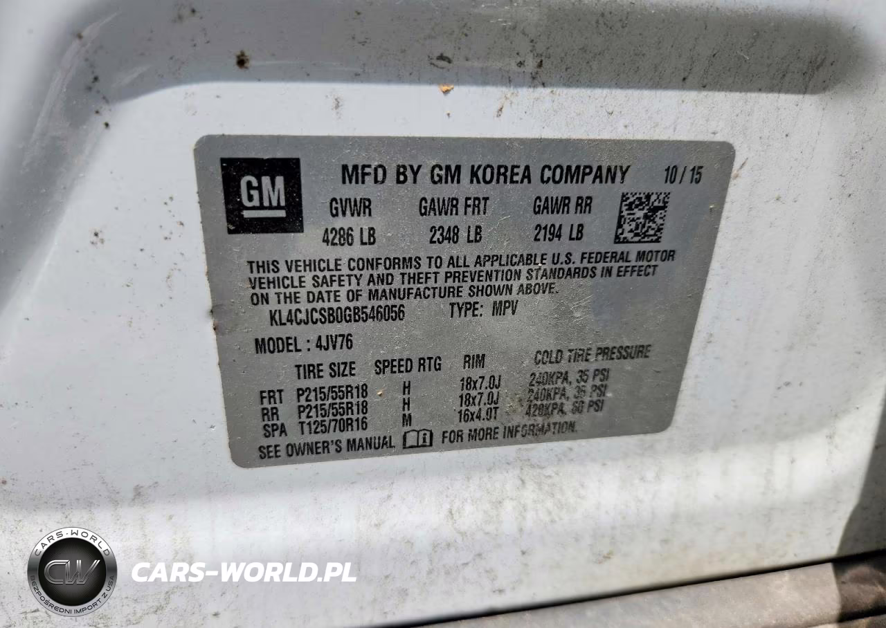2016 Buick Encore VIN:KL4CJCSB0GB546056 - 12