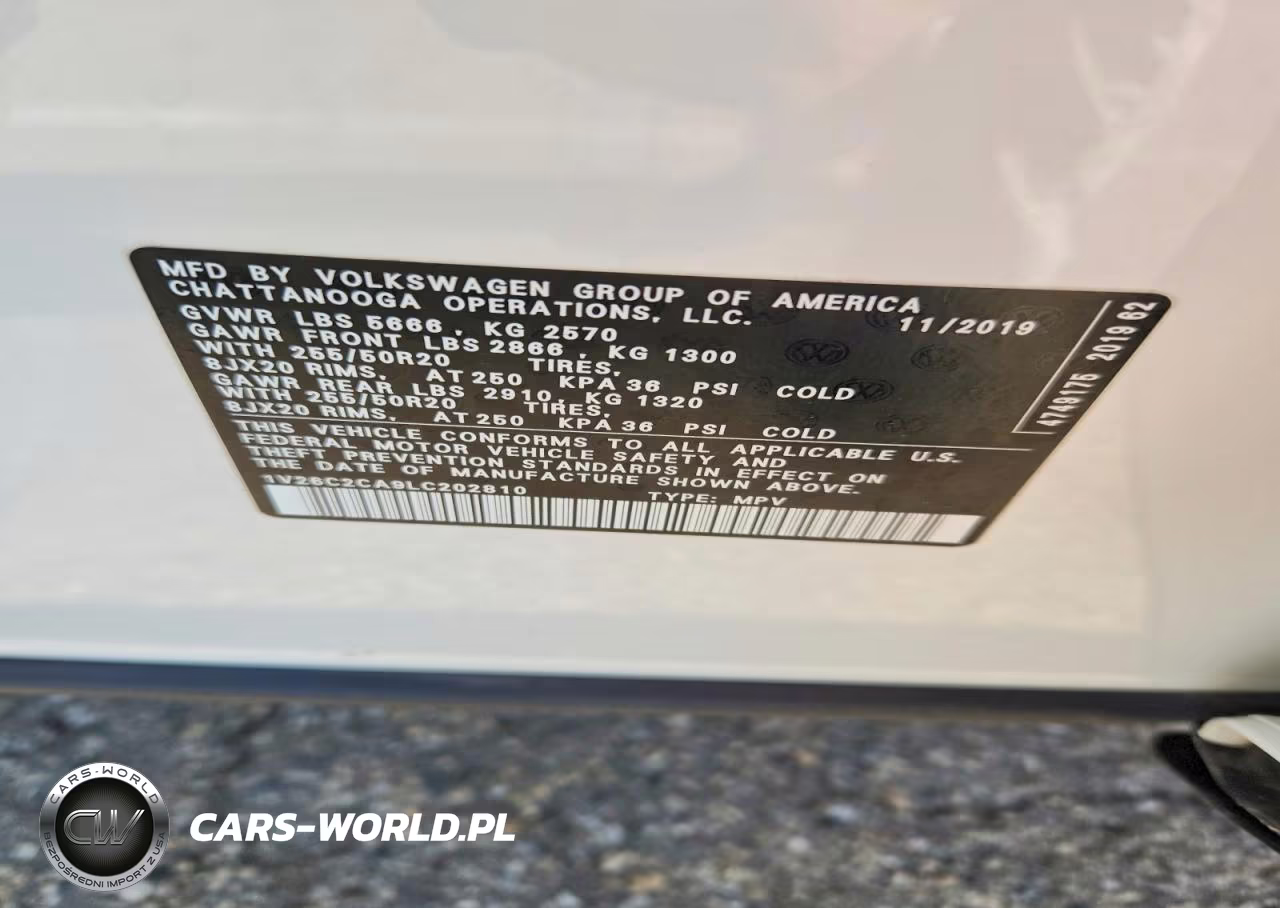 2020 Volkswagen Atlas Cross Sport Se VIN:1V26C2CA9LC202810 - 13
