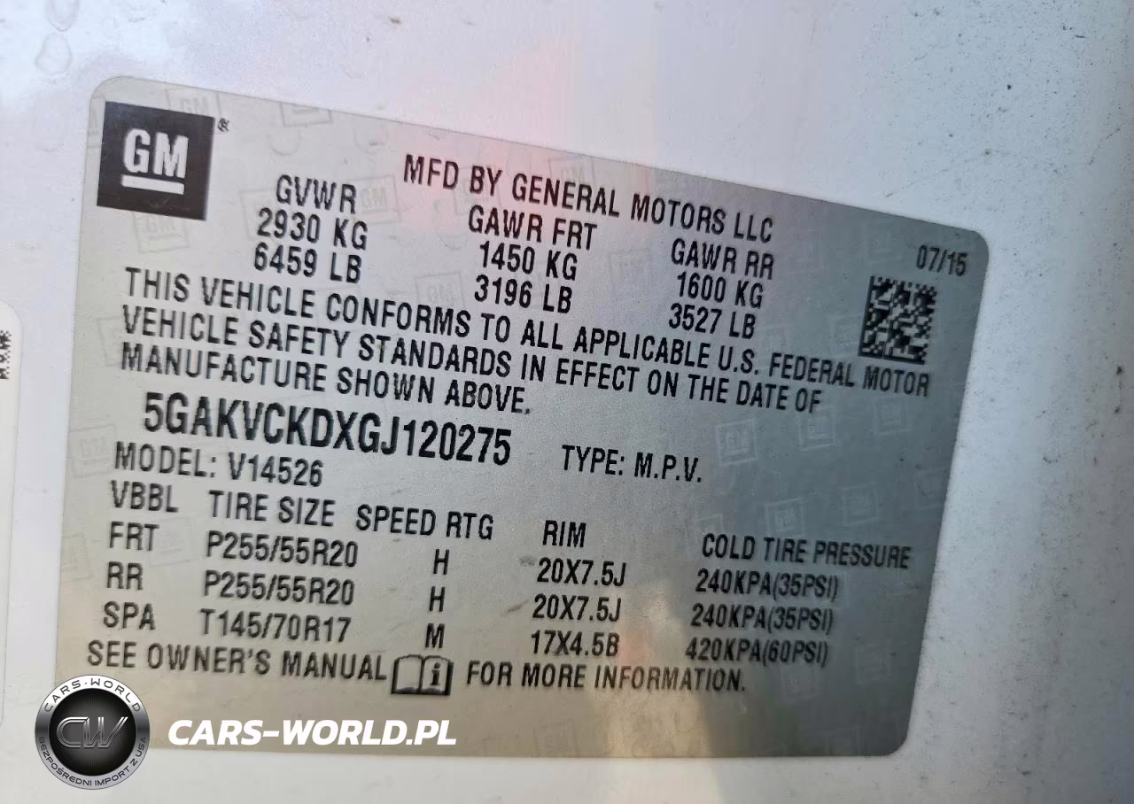 2016 Buick Enclave VIN:5GAKVCKDXGJ120275 - 13