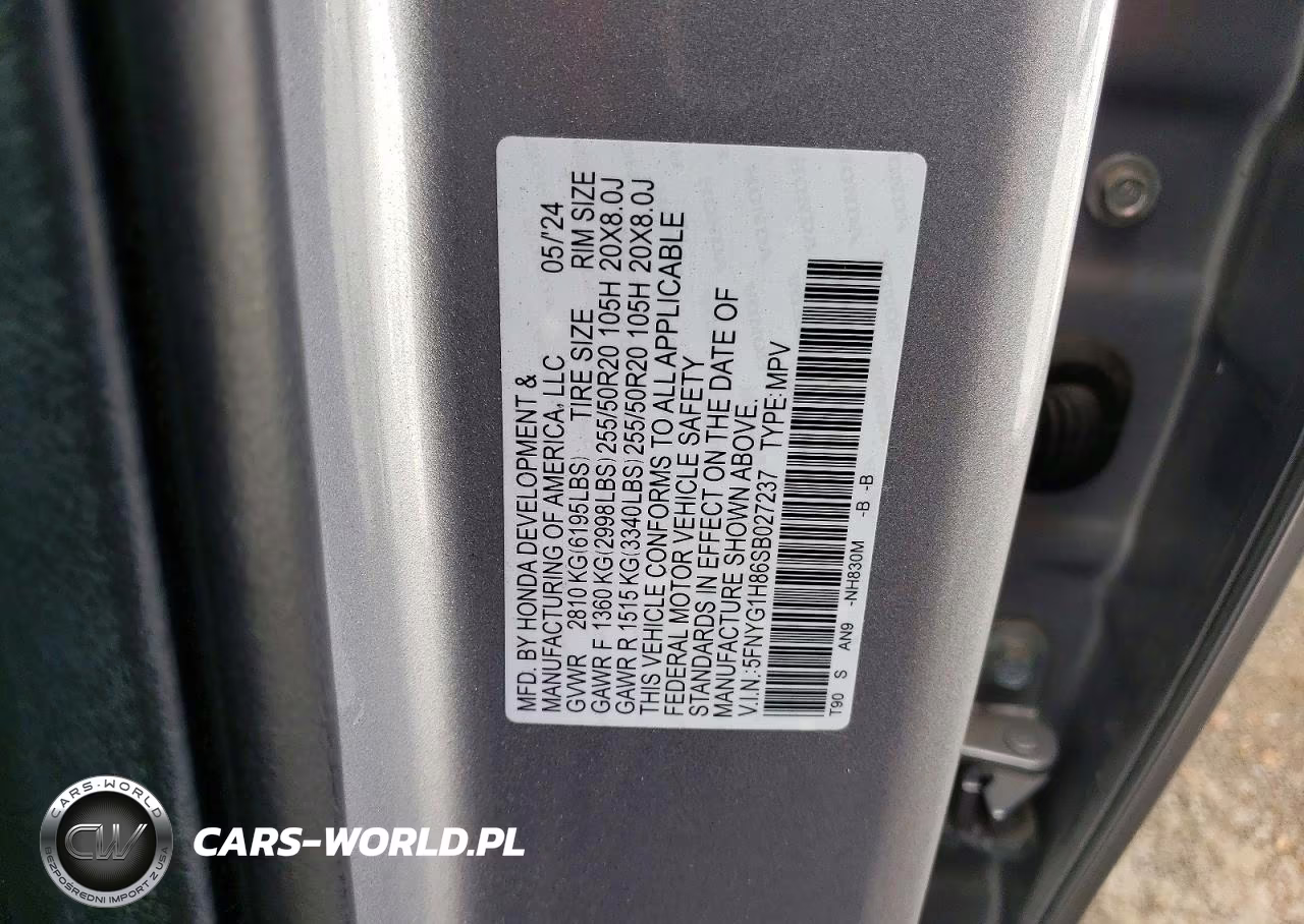 2025 Honda Pilot Elite VIN:5FNYG1H86SB027237 - 13