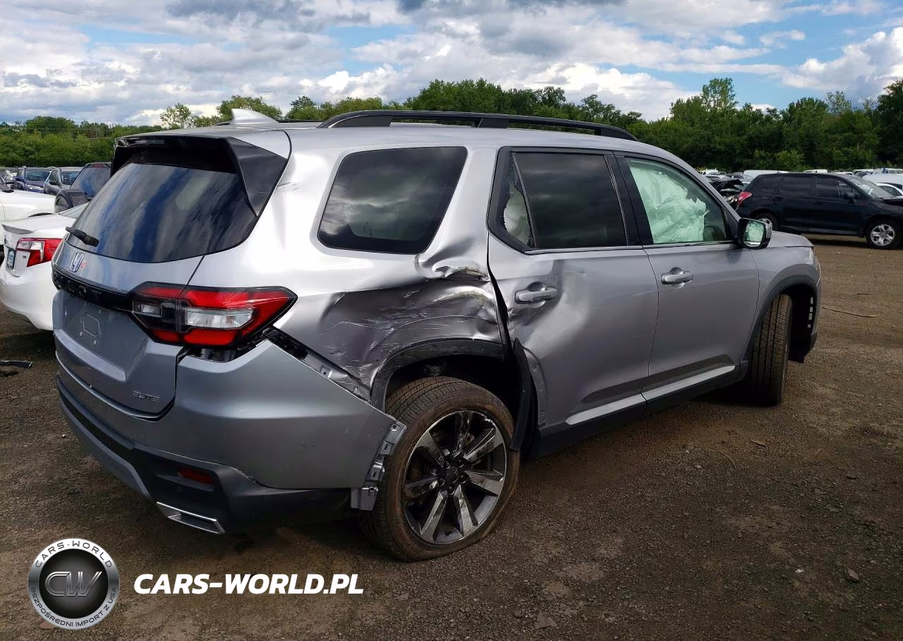 2025 Honda Pilot Elite VIN:5FNYG1H86SB027237 - 3