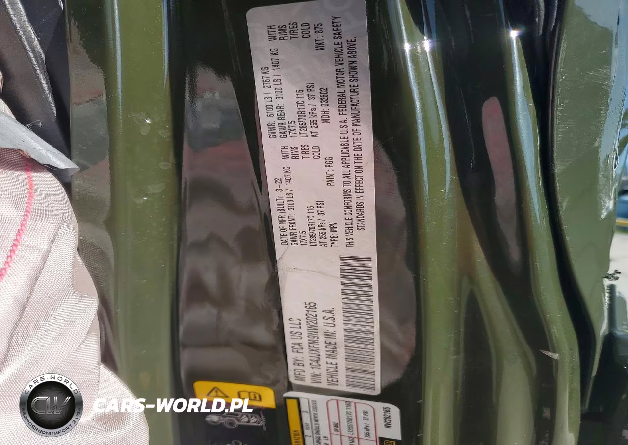 2022 Jeep Wrangler Unlimited Rubicon VIN:1C4JJXFM9NW202165 - 13