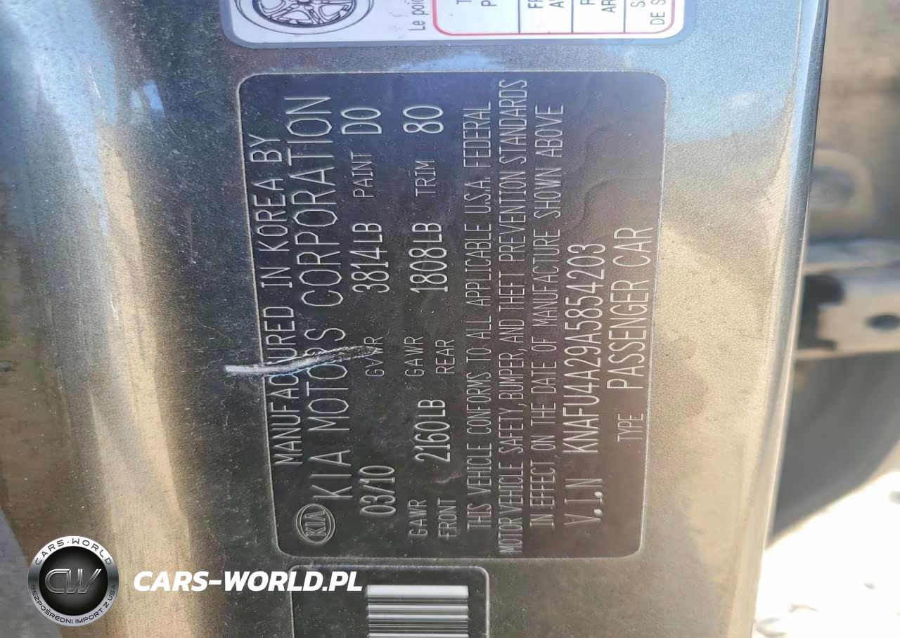 2010 Kia Forte Ex VIN:KNAFU4A29A5854203 - 12