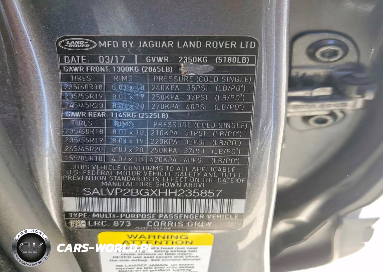 2017 Land Rover Range Rover Evoque Se VIN:SALVP2BGXHH235857 - 12
