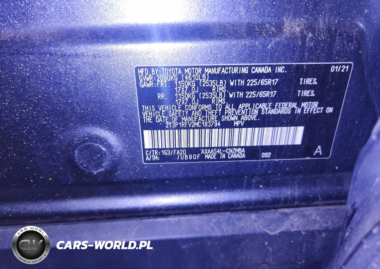 2021 Toyota Rav4 Xle VIN:2T3P1RFV2MC183794 - 13