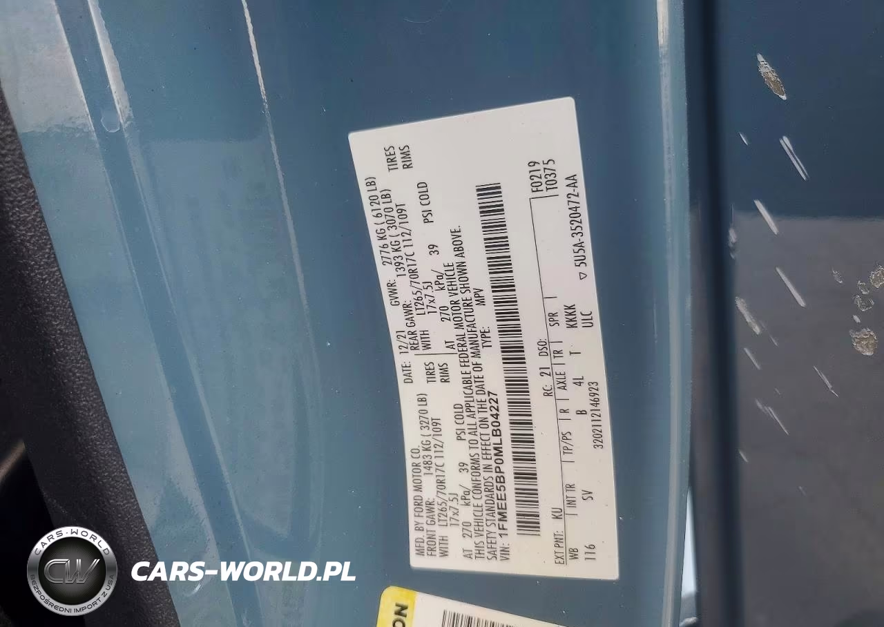 2021 Ford Bronco Base VIN:1FMEE5BP0MLB04227 - 13