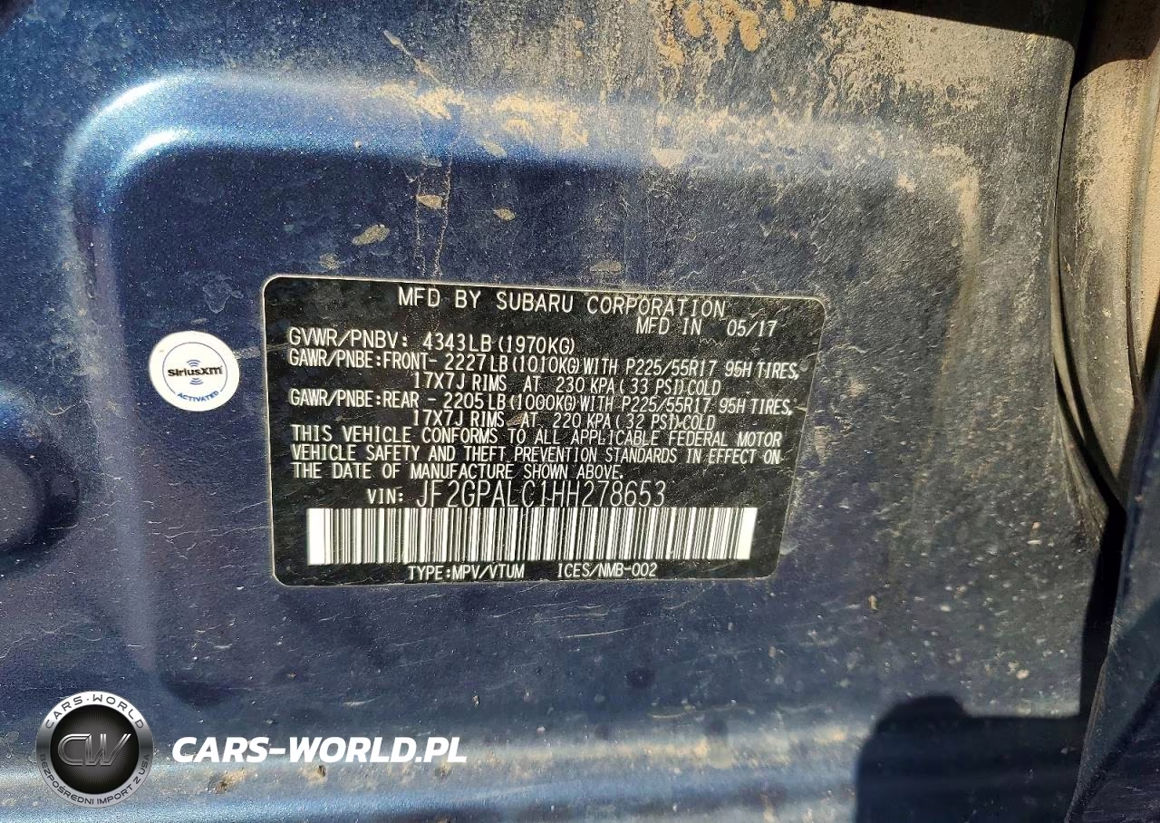 2017 Subaru Crosstrek Limited VIN:JF2GPALC1HH278653 - 13