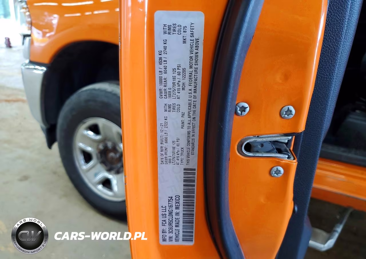 2022 Ram 2500 Tradesman VIN:3C6UR5CL0NG167754 - 12