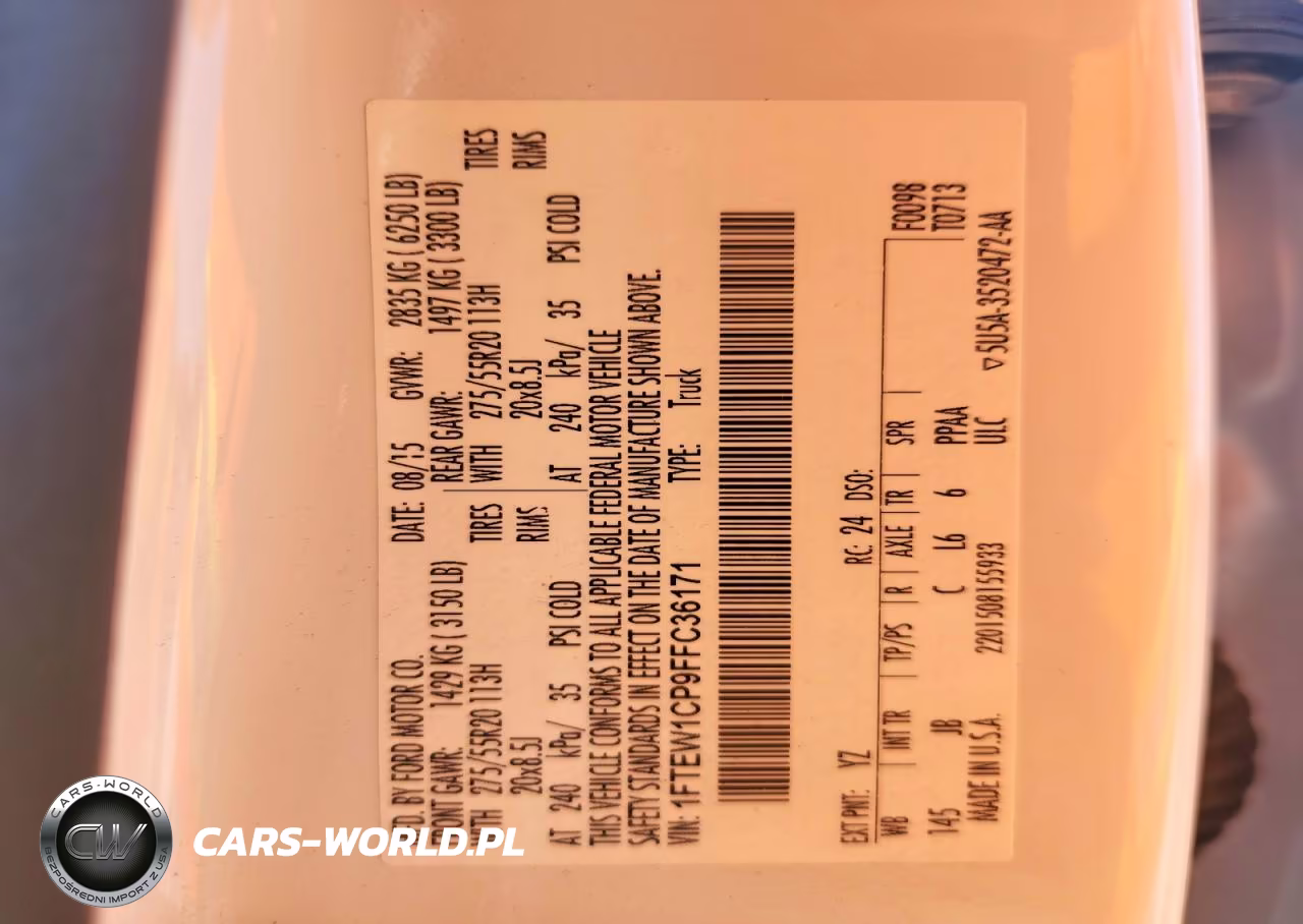 2015 Ford F150 Supercrew VIN:1FTEW1CP9FFC36171 - 12