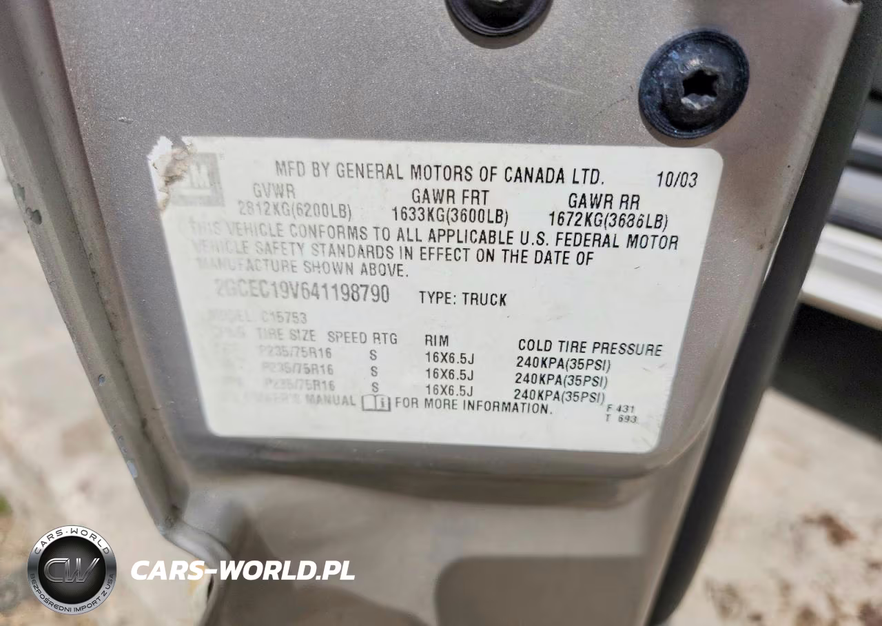 2004 Chevrolet Silverado C1500 VIN:2GCEC19V641198790 - 12