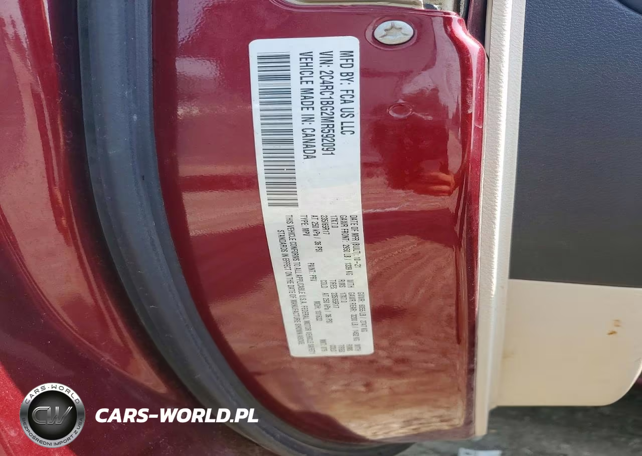 2021 Chrysler Pacifica Touring L VIN:2C4RC1BG2MR592091 - 13