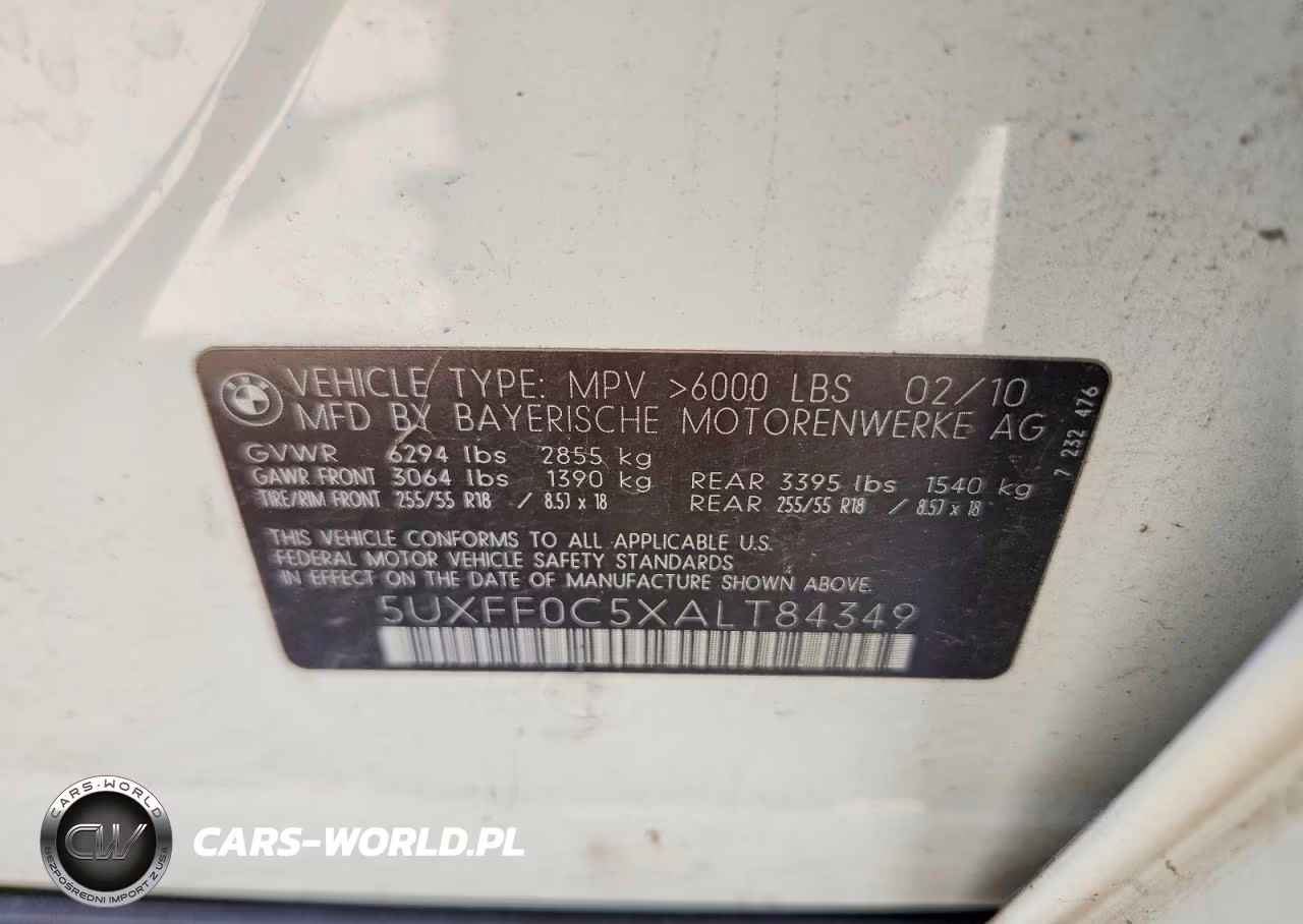 2010 BMW X5 xDrive35D VIN:5UXFF0C5XALT84349 - 12